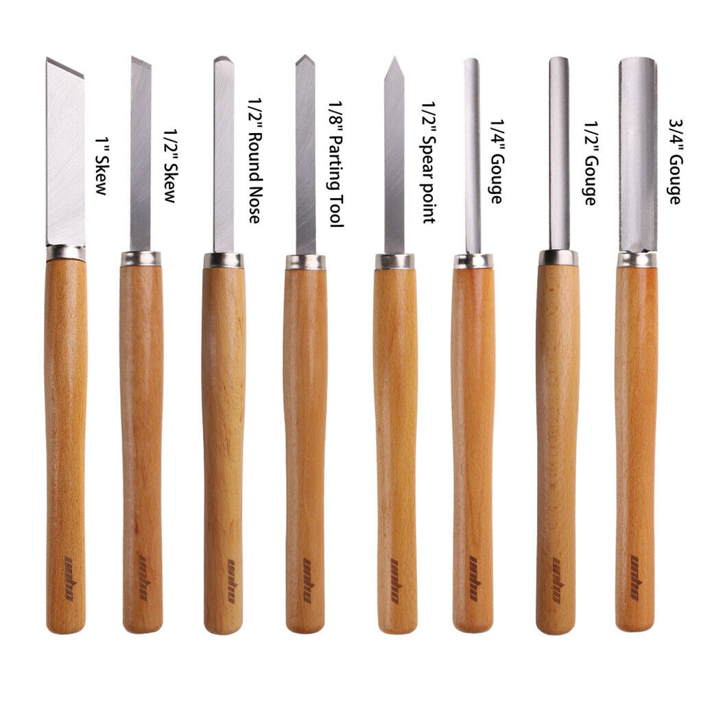 8 pcs wood turning chisel