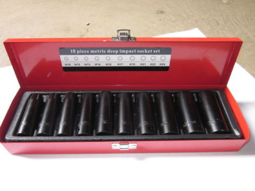 1/2" 10 pcs Deep Impact Socket imperial